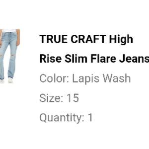 True craft new jeans
